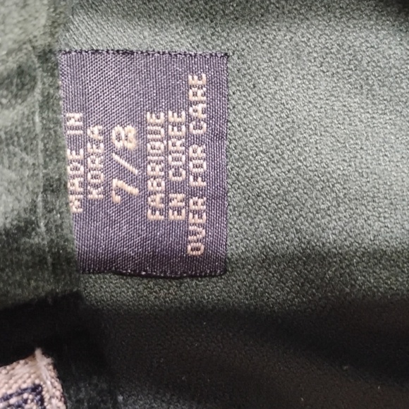 Express Forest Green Velvet Jeans Definitely Y2K - Picture 15 of 16